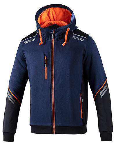 チームウェア：TECH　HOODIE（ネイビー/オレンジ）