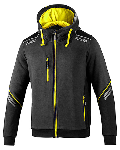 チームウェア：TECH　HOODIE（グレー/イエロー）
