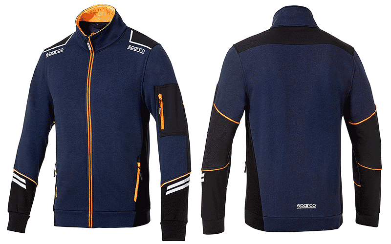 【サイズ/カラー限定】　TECH FULL ZIP（ネイビー/オレンジ）