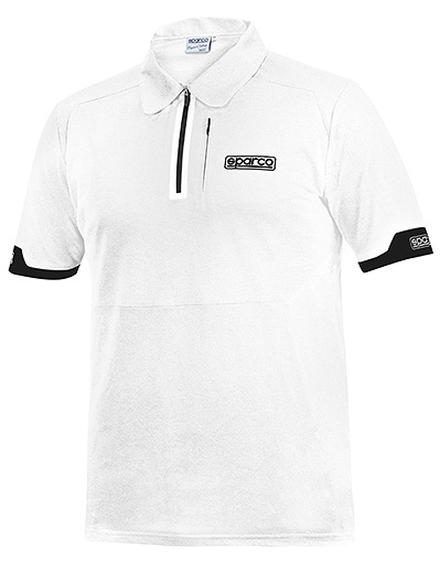 POLO ZIP（ホワイト）XS, Sサイズ