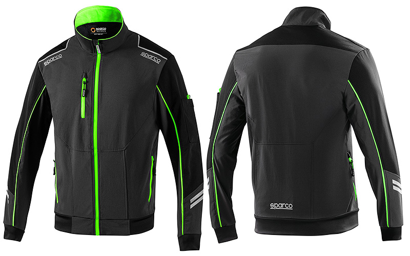 チームウェア：TECH　LIGHT SHELL（グレー/グリーン）