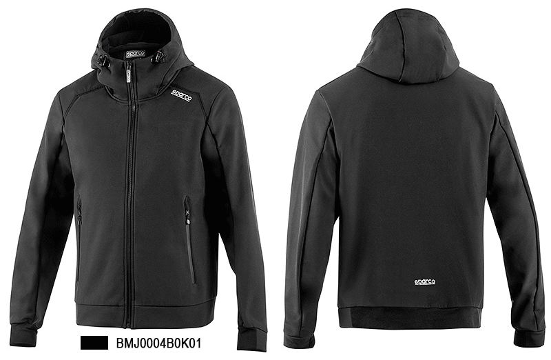 チームウェア：SL HOODED SOFTSHELL(ブラック）