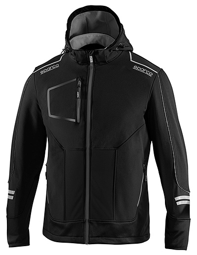 TECH　SOFT SHELL（ブラック/グレー　サイズ：XXXL）