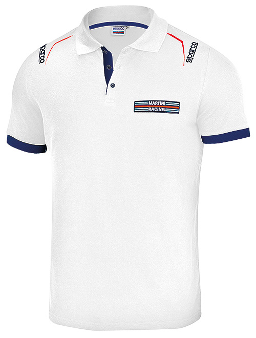 【サイズ限定】POLO EMBROIDERIES MARTINI RACING　ホワイト