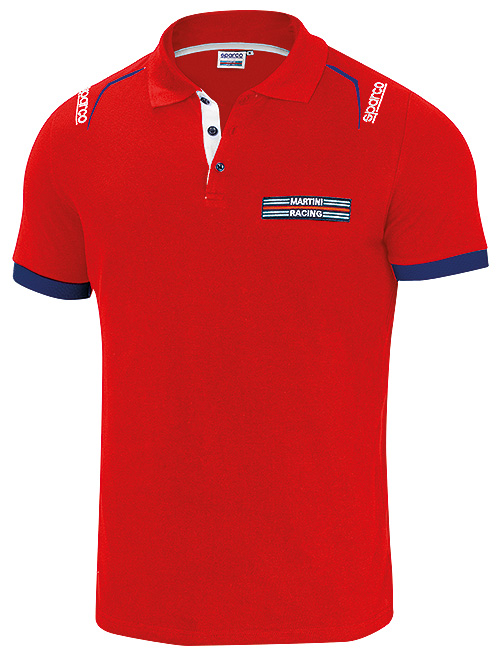 【サイズ限定】POLO EMBROIDERIES MARTINI RACING　レッド