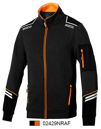 【サイズ/カラー限定】　TECH FULL ZIP（ブラック/オレンジ）