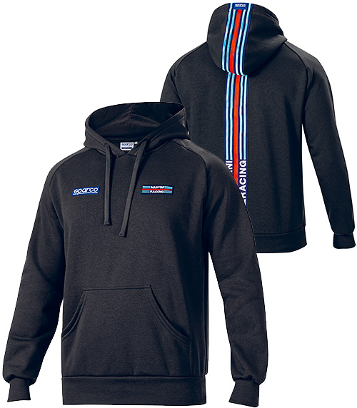 MARTINI RACINGHOODIE BIG STRIP ブラック