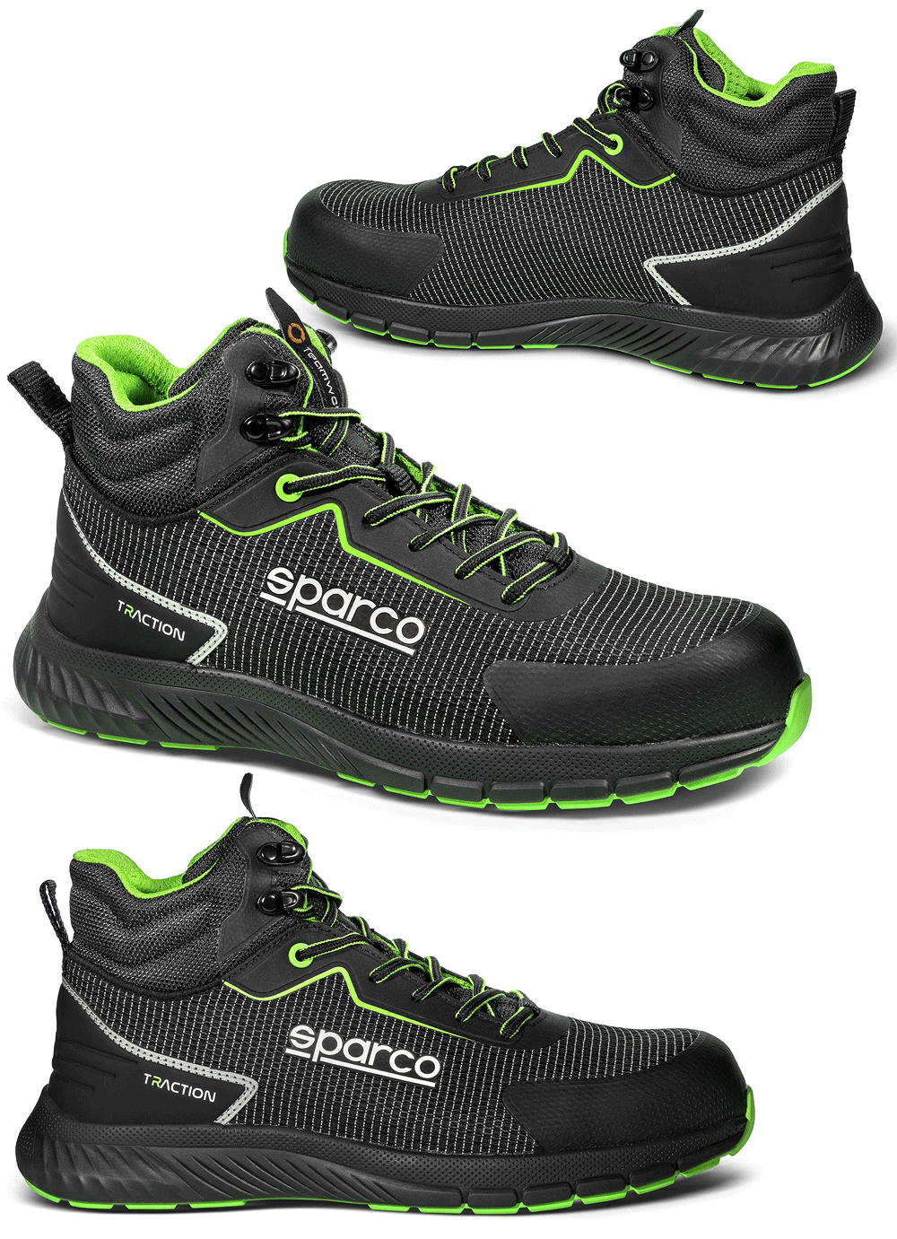 SPARCO（スパルコ）TEAMWORK セイフティーシューズ TRACTION S3 HI（トラクション S3 ハイカット）